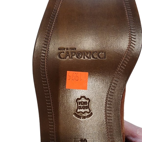 NEW Caporicci MADE IN ITALY Men\'s Dress Shoes Camoscio Rust, Size 10 main image 2